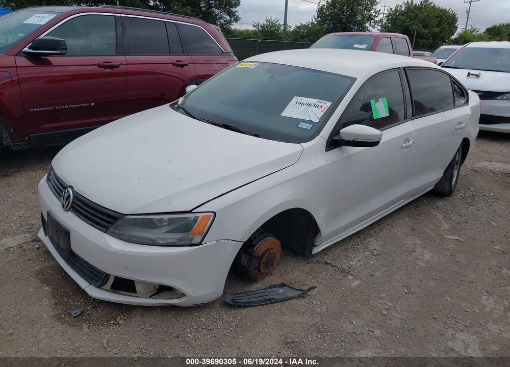 2012 VOLKSWAGEN JETTA 2.5L SE VIN: 3VWDX7AJXCM367578