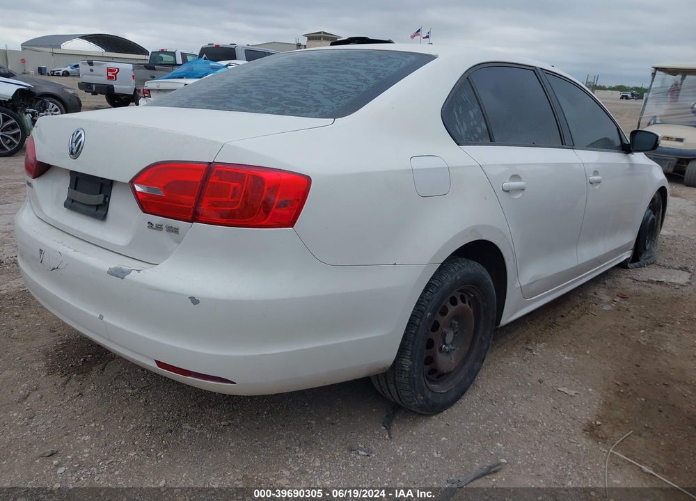 2012 VOLKSWAGEN JETTA 2.5L SE VIN: 3VWDX7AJXCM367578