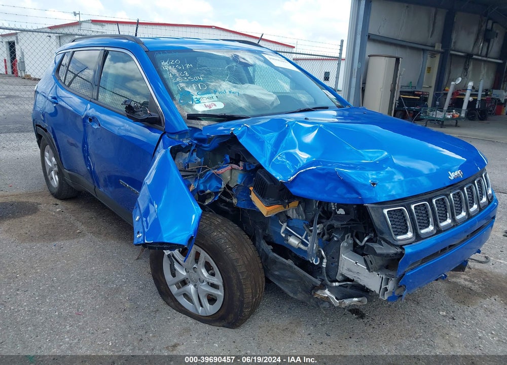 2020 JEEP COMPASS SPORT FWD VIN: 3C4NJCAB3LT253504