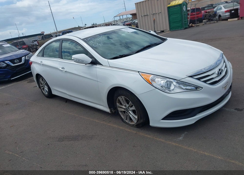 2014 HYUNDAI SONATA GLS VIN: 5NPEB4AC8EH924664