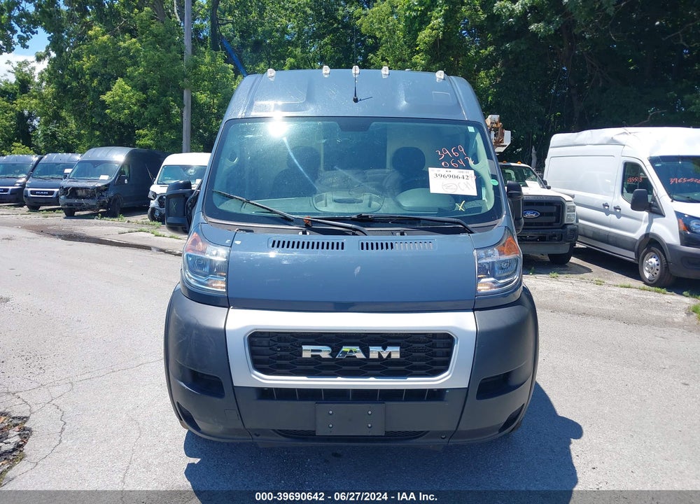 2019 RAM PROMASTER 3500 CARGO VAN HIGH ROOF 159 WB EXT VIN: 3C6URVJG7KE558347