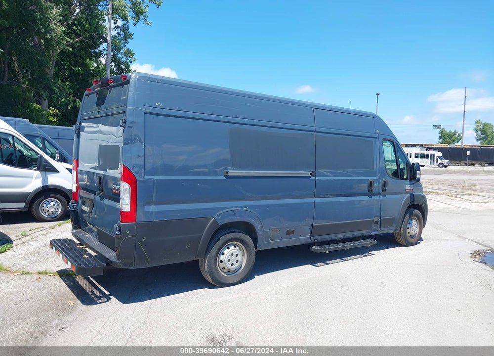 2019 RAM PROMASTER 3500 CARGO VAN HIGH ROOF 159 WB EXT VIN: 3C6URVJG7KE558347