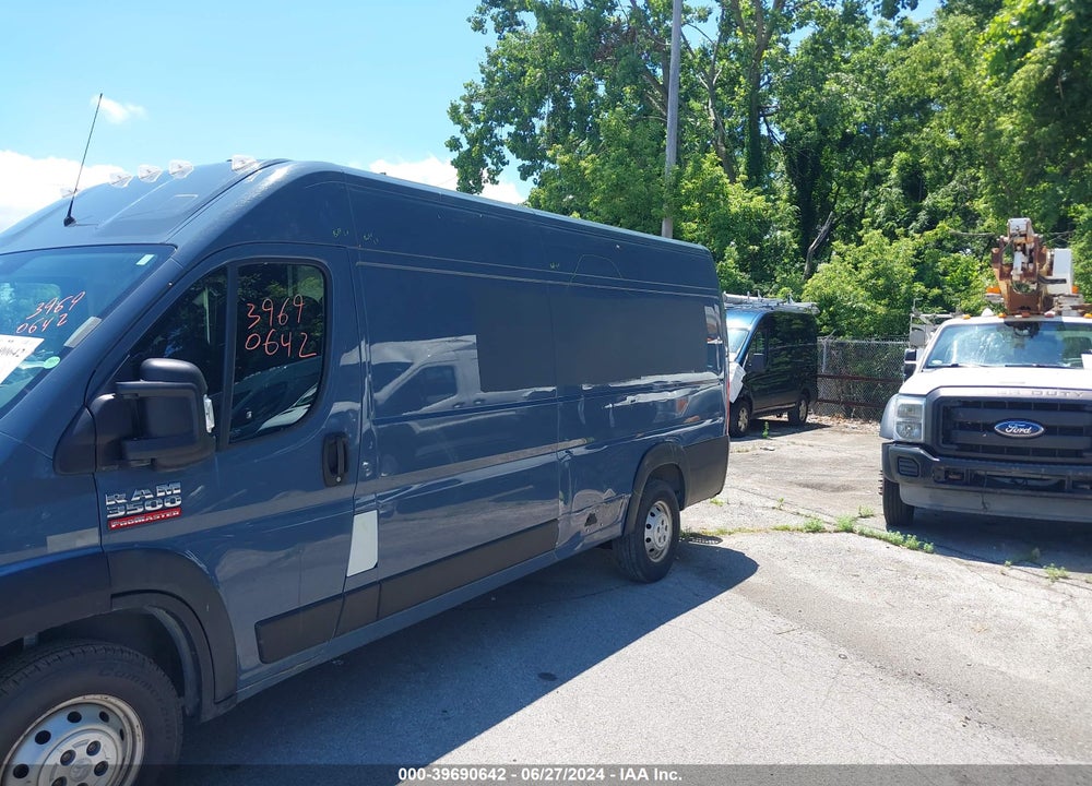 2019 RAM PROMASTER 3500 CARGO VAN HIGH ROOF 159 WB EXT VIN: 3C6URVJG7KE558347