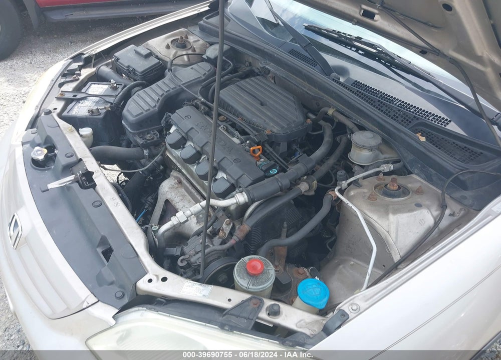 2001 HONDA CIVIC LX VIN: 1HGES16531L054208