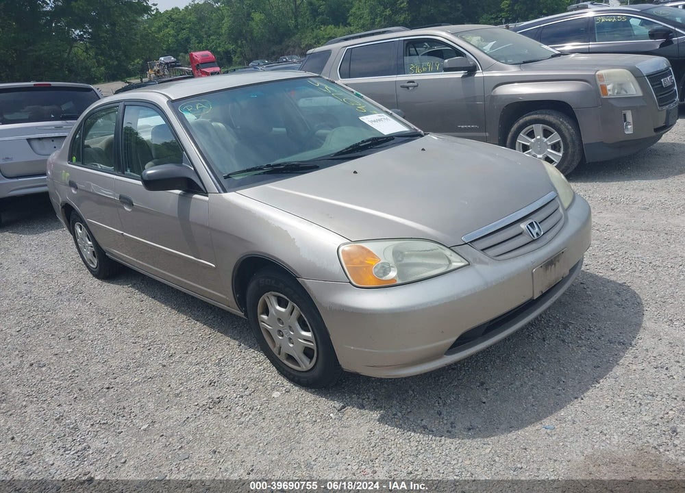 2001 HONDA CIVIC LX VIN: 1HGES16531L054208