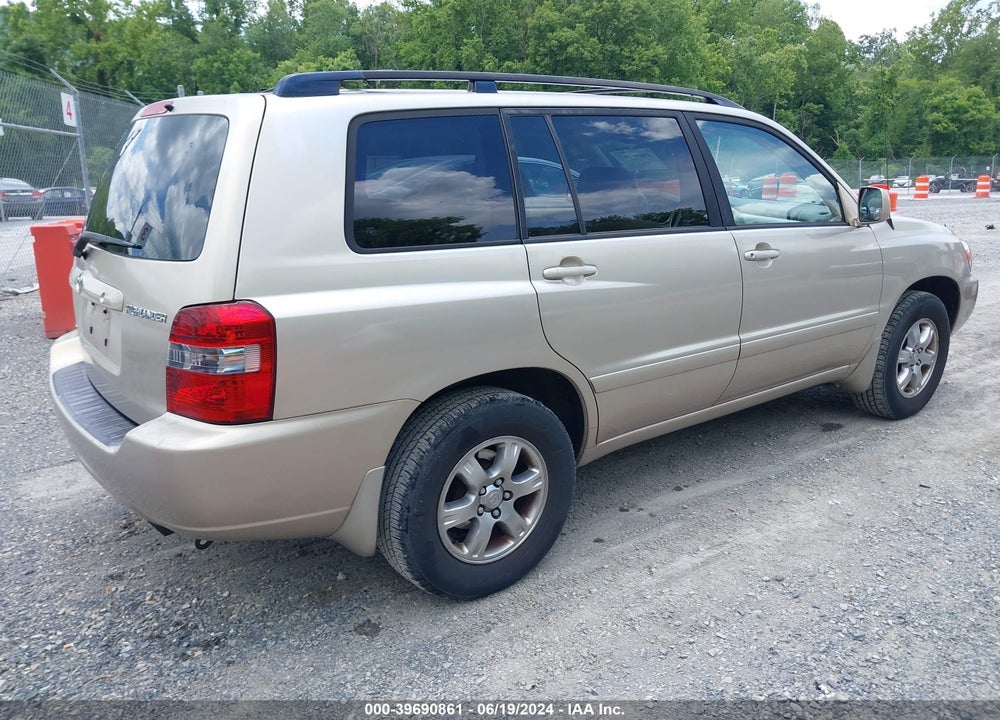 2006 TOYOTA HIGHLANDER V6 VIN: JTEEP21A460186098