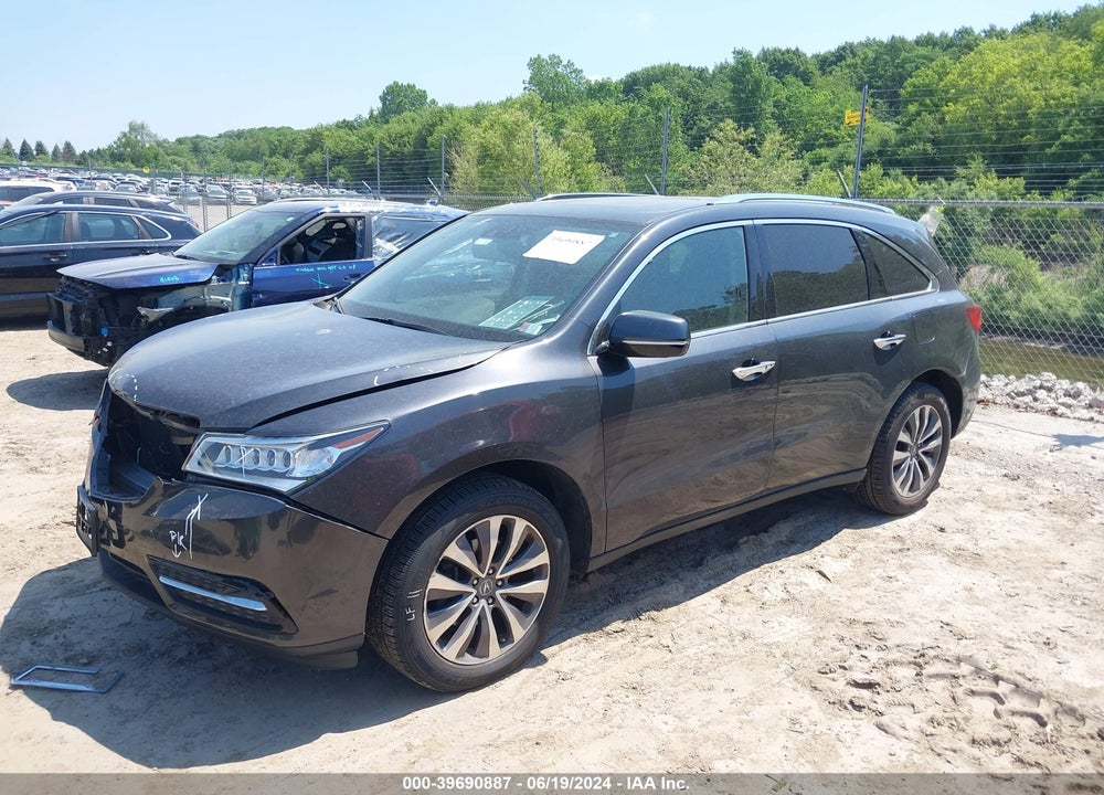 2014 ACURA MDX TECHNOLOGY PACKAGE VIN: 5FRYD4H48EB018873