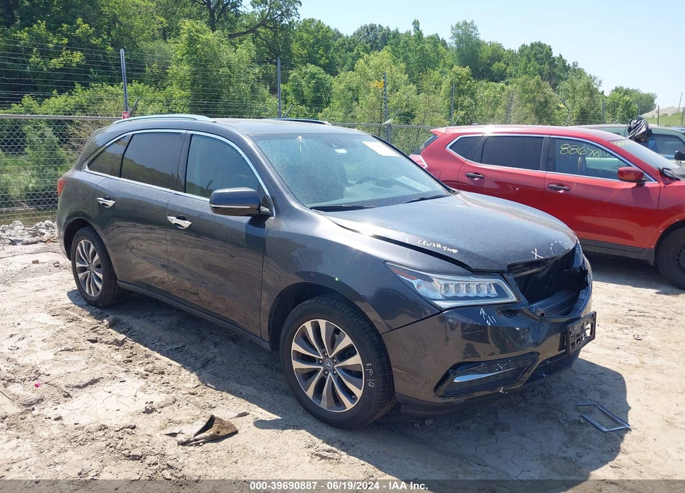 2014 ACURA MDX TECHNOLOGY PACKAGE VIN: 5FRYD4H48EB018873