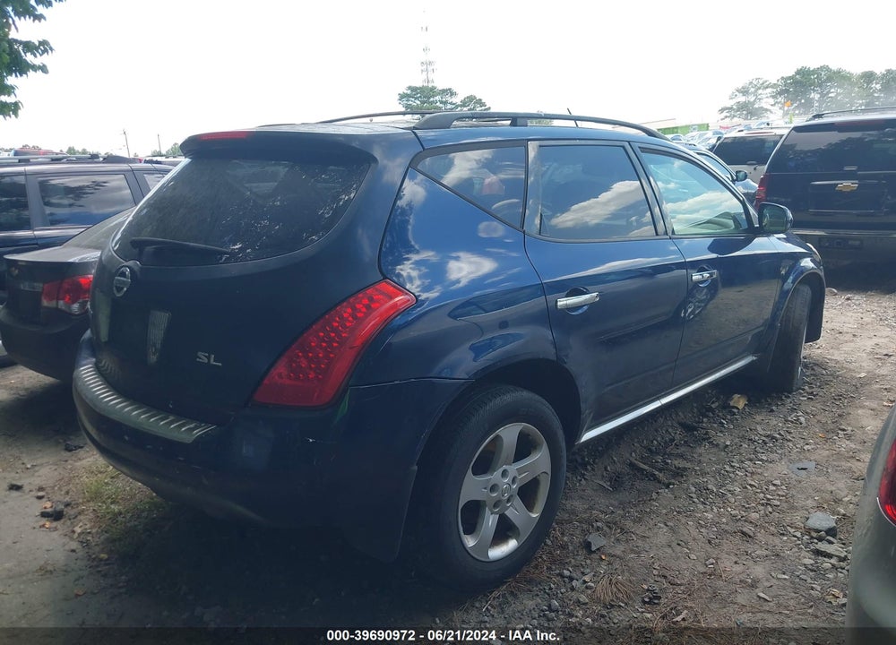 2006 NISSAN MURANO VIN: JN8AZ08T96W420973