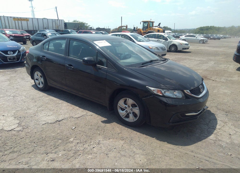 2013 HONDA CIVIC LX VIN: 2HGFB2F54DH591889