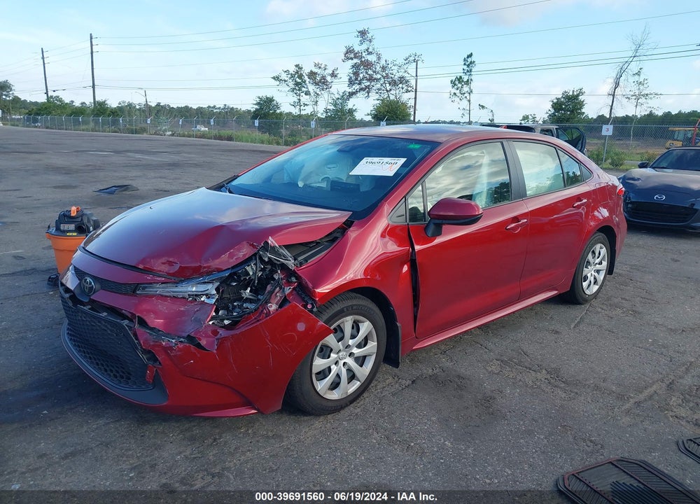 2022 TOYOTA COROLLA LE VIN: JTDEPMAE5NJ222814