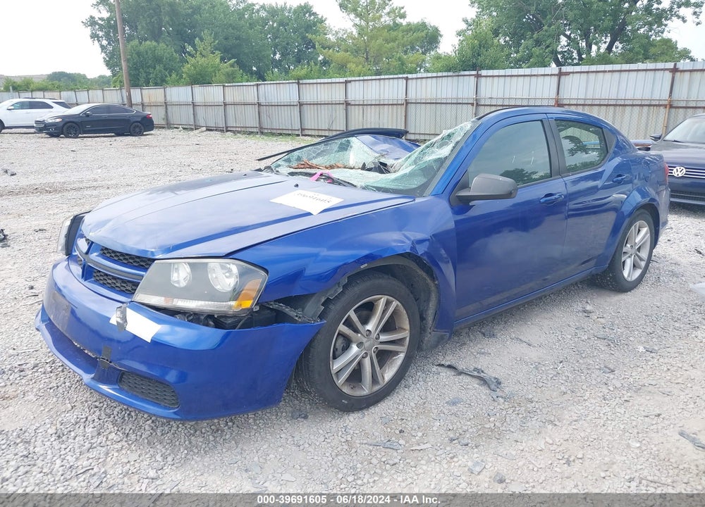 2014 DODGE AVENGER VIN: 1C3CDZAB8EN148093