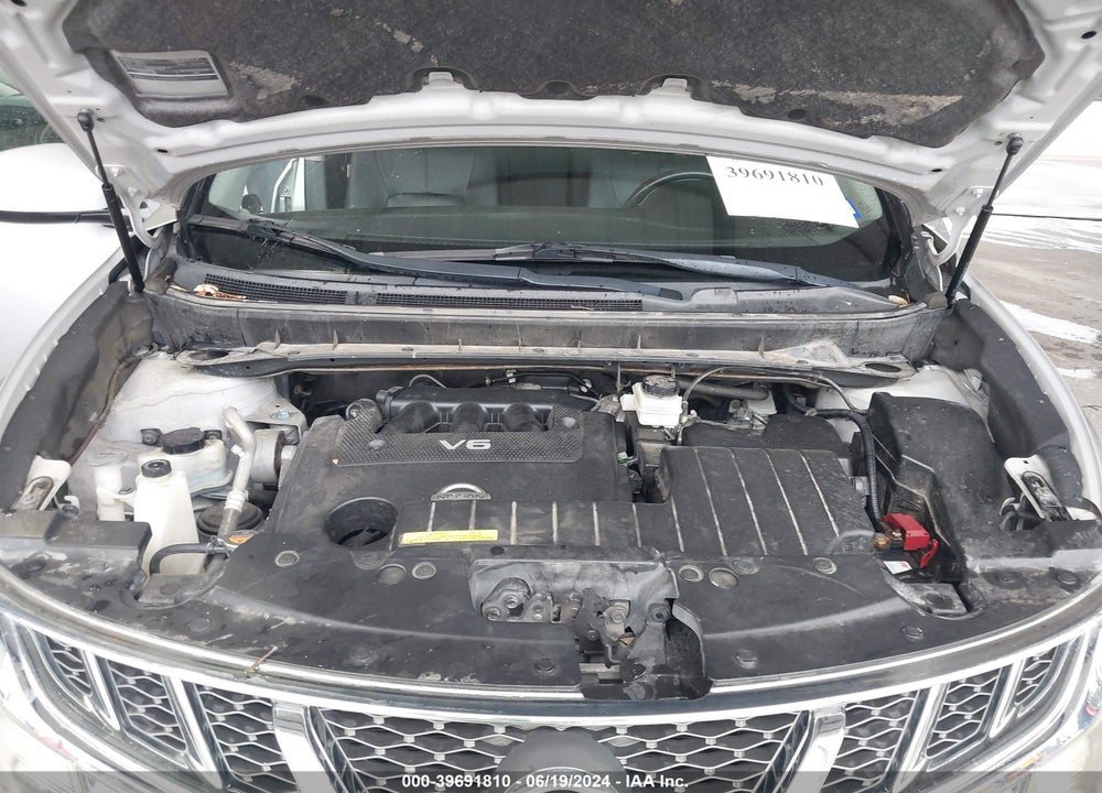 2012 NISSAN MURANO SL VIN: JN8AZ1MU5CW100291