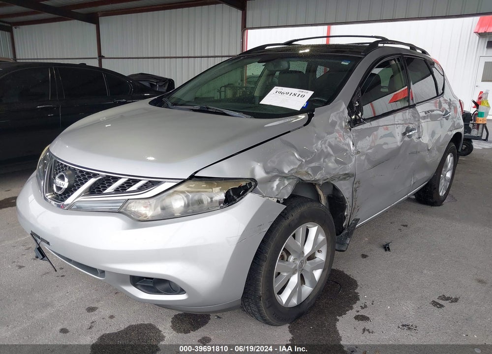 2012 NISSAN MURANO SL VIN: JN8AZ1MU5CW100291