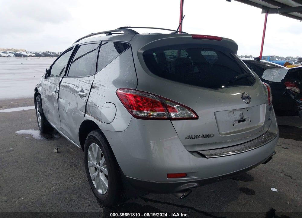 2012 NISSAN MURANO SL VIN: JN8AZ1MU5CW100291