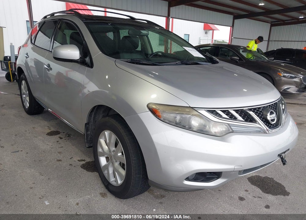2012 NISSAN MURANO SL VIN: JN8AZ1MU5CW100291