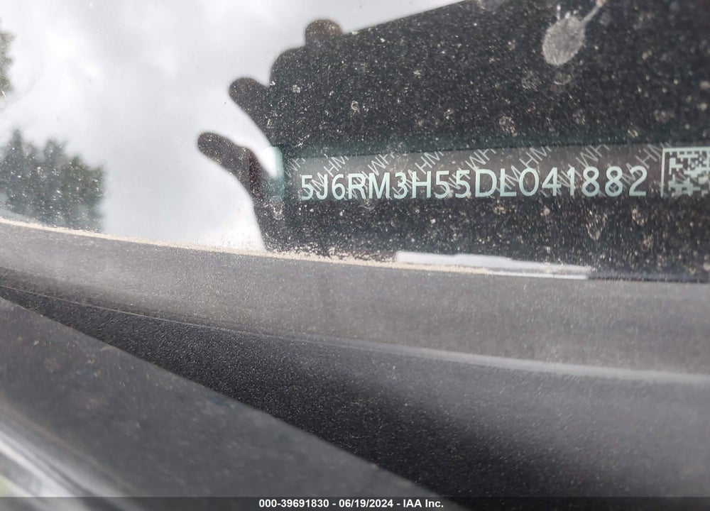2013 HONDA CR-V EX VIN: 5J6RM3H55DL041882
