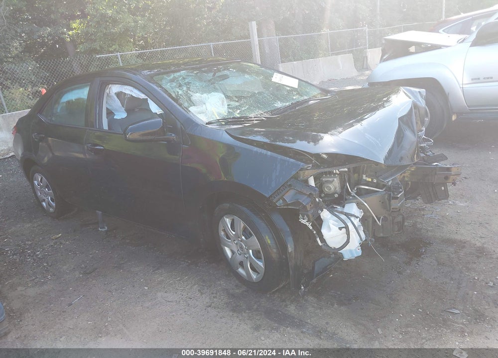 2016 TOYOTA COROLLA LE VIN: 2T1BURHE4GC655215