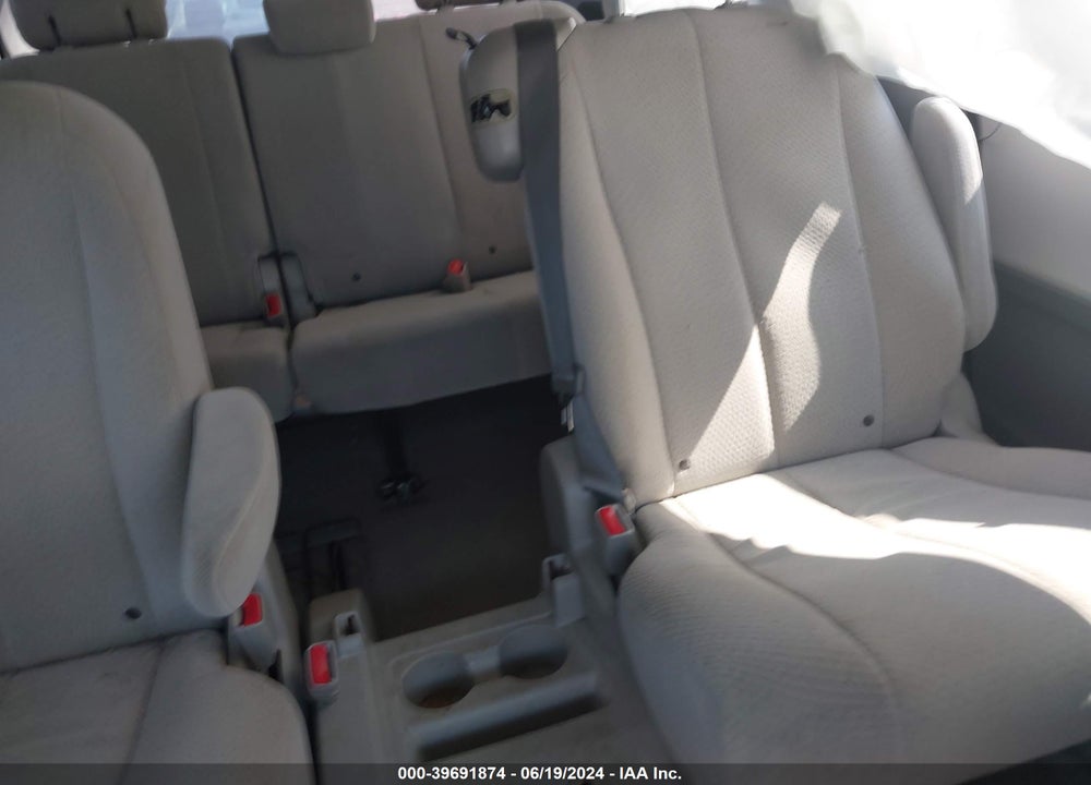 2012 TOYOTA SIENNA LE V6 8 PASSENGER VIN: 5TDKK3DCXCS202211