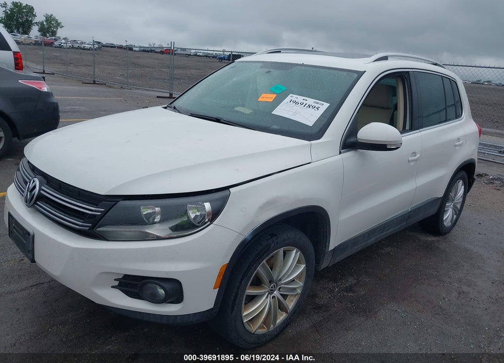 2012 VOLKSWAGEN TIGUAN SE VIN: WVGBV7AX7CW585350