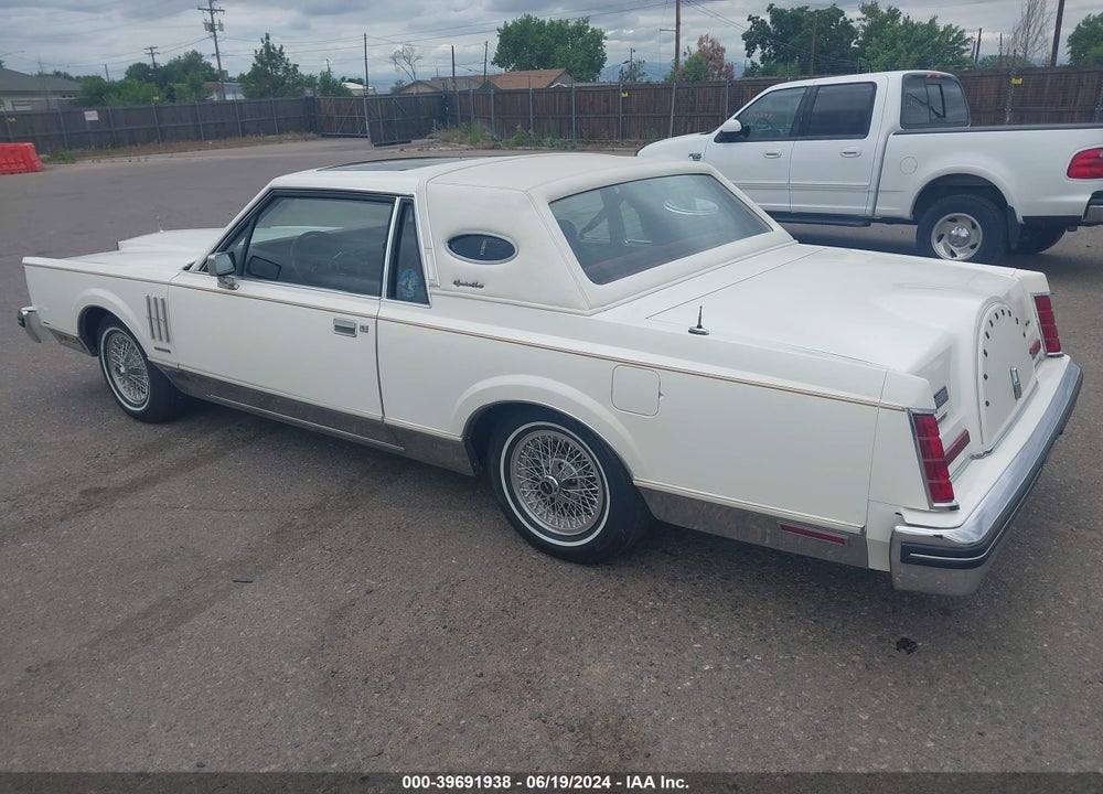 1982 LINCOLN MARK VI VIN: 1MRBP95F0CY646972