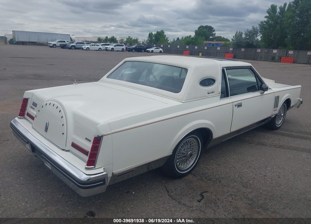 1982 LINCOLN MARK VI VIN: 1MRBP95F0CY646972