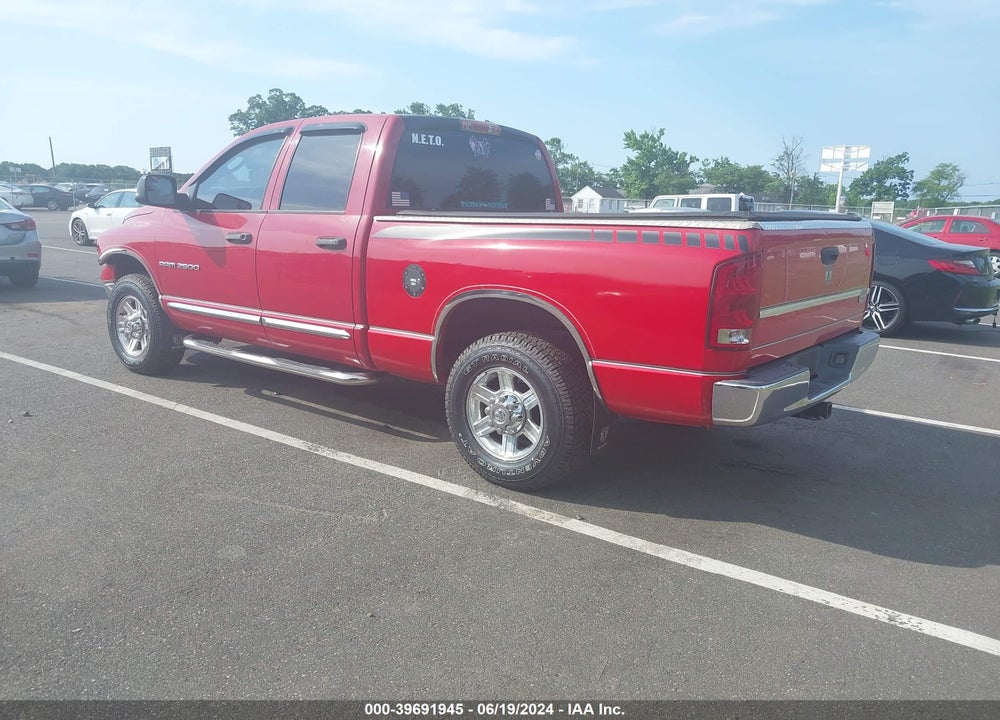 2004 DODGE RAM 2500 SLT/LARAMIE VIN: 3D7KA28C64G108727