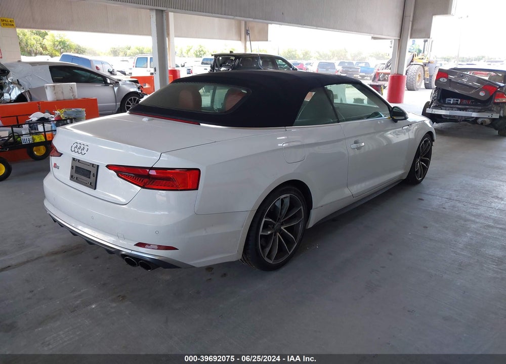 2018 AUDI S5 3.0T PREMIUM PLUS VIN: WAU24GF5XJN002994