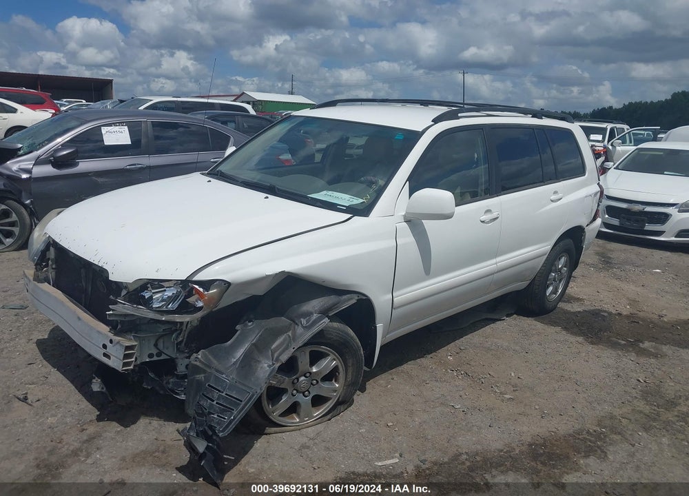2007 TOYOTA HIGHLANDER V6 VIN: JTEEP21A470189956