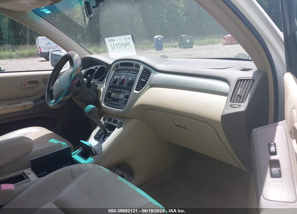 2007 TOYOTA HIGHLANDER V6 VIN: JTEEP21A470189956