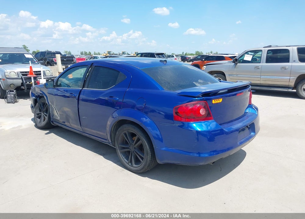 2014 DODGE AVENGER SE VIN: 1C3CDZAG3EN129396
