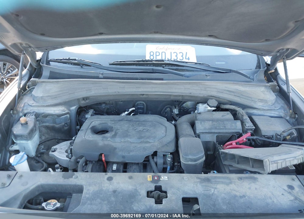 2019 HYUNDAI SANTA FE SE VIN: 5NMS23AD0KH084488
