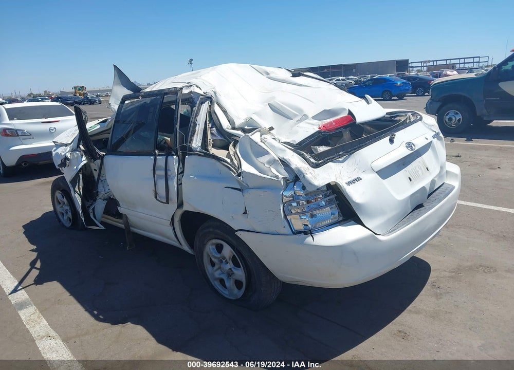 2003 TOYOTA HIGHLANDER VIN: JTEGD21A230066992