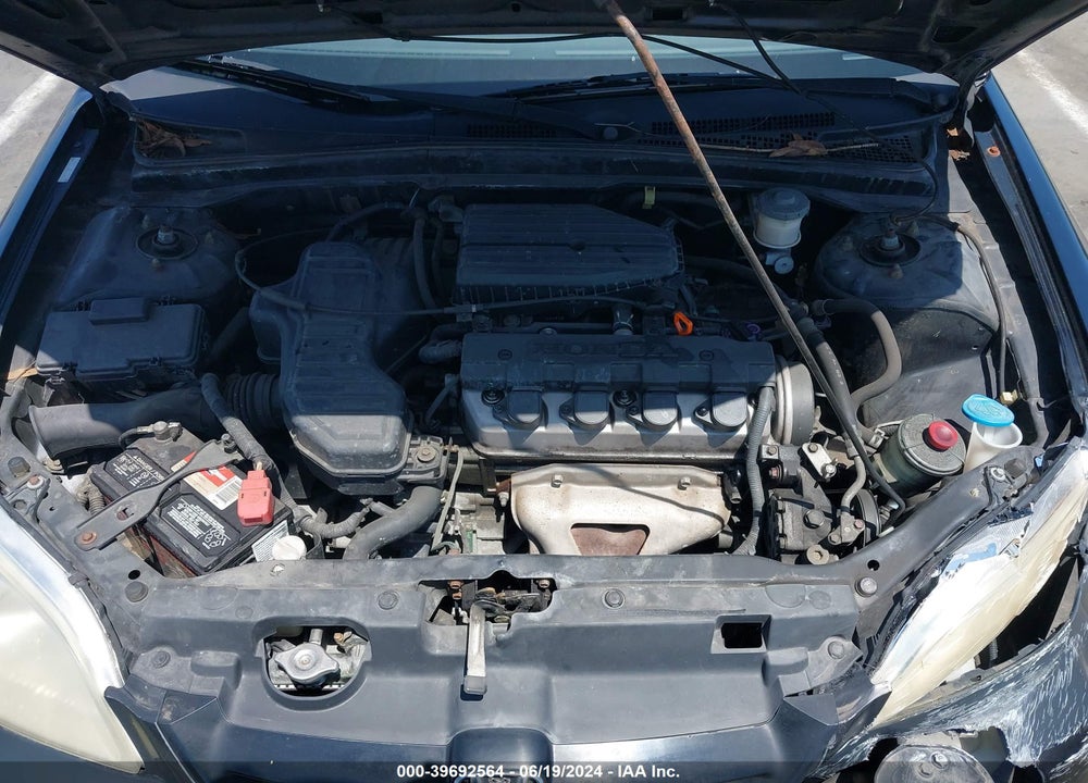 2002 HONDA CIVIC DX VIN: 1HGEM22282L033139