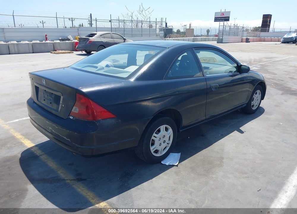2002 HONDA CIVIC DX VIN: 1HGEM22282L033139