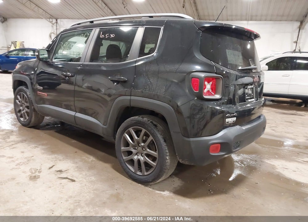 2016 JEEP RENEGADE 75TH ANNIVERSARY VIN: ZACCJBBT7GPC96331