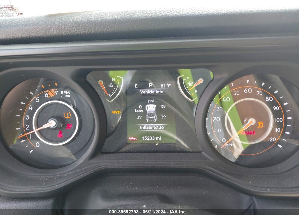 2024 JEEP WRANGLER SPORT VIN: 1C4PJXAN2RW136137