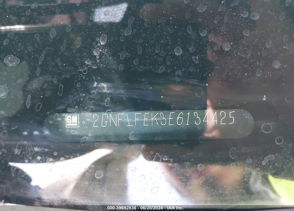 2014 CHEVROLET EQUINOX 1LT VIN: 2GNFLFEK3E6134425