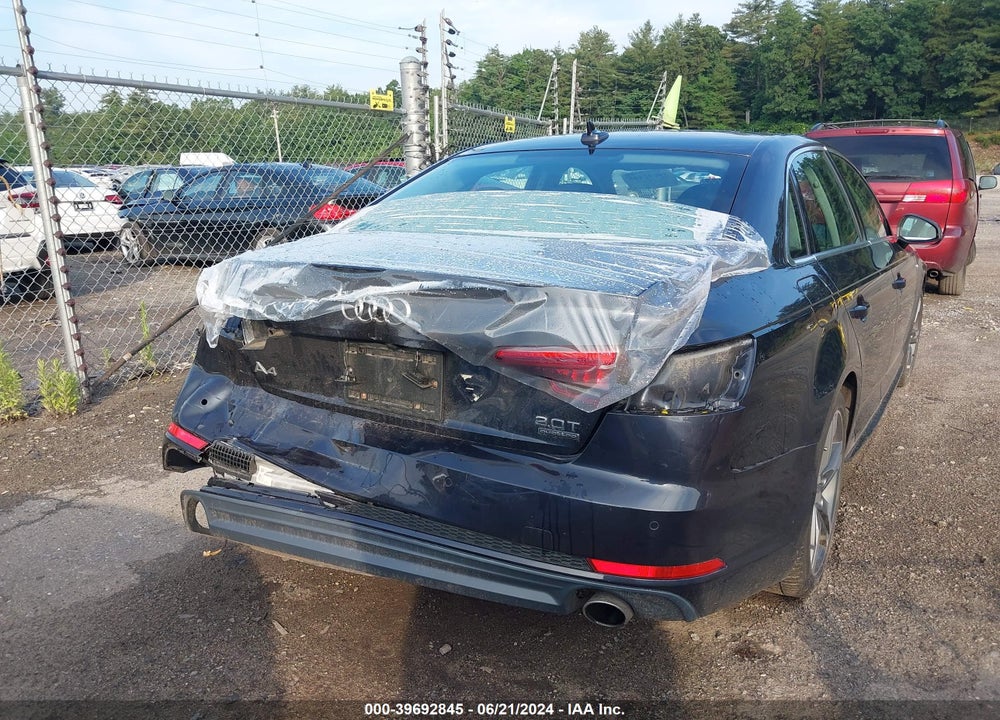 2017 AUDI A4 2.0T PREMIUM VIN: WAUENAF41HN068973