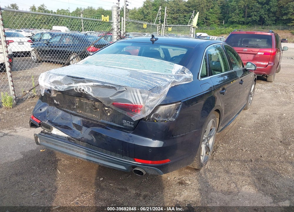 2017 AUDI A4 2.0T PREMIUM VIN: WAUENAF41HN068973