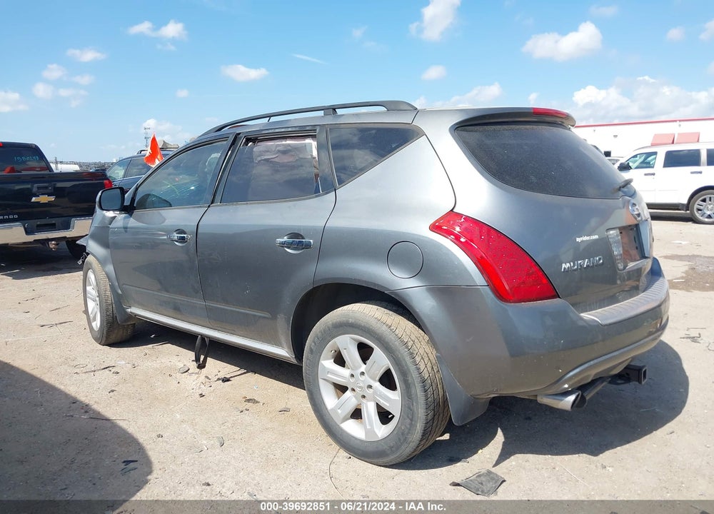 2007 NISSAN MURANO SL VIN: JN8AZ08W37W617701