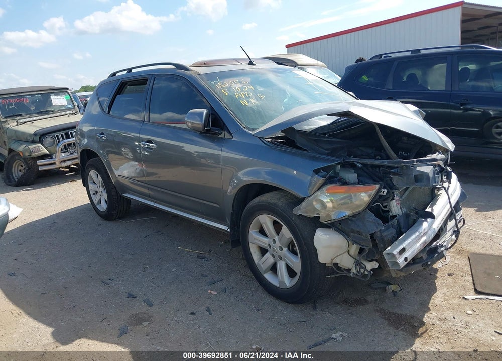 2007 NISSAN MURANO SL VIN: JN8AZ08W37W617701