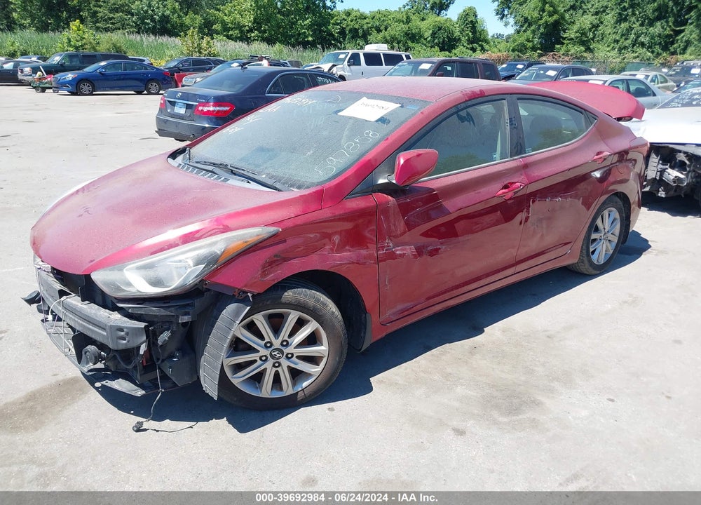 2015 HYUNDAI ELANTRA SE VIN: 5NPDH4AEXFH597858