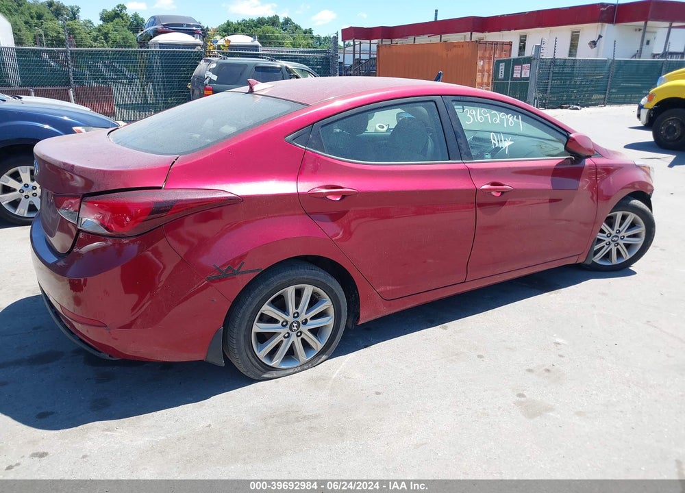 2015 HYUNDAI ELANTRA SE VIN: 5NPDH4AEXFH597858