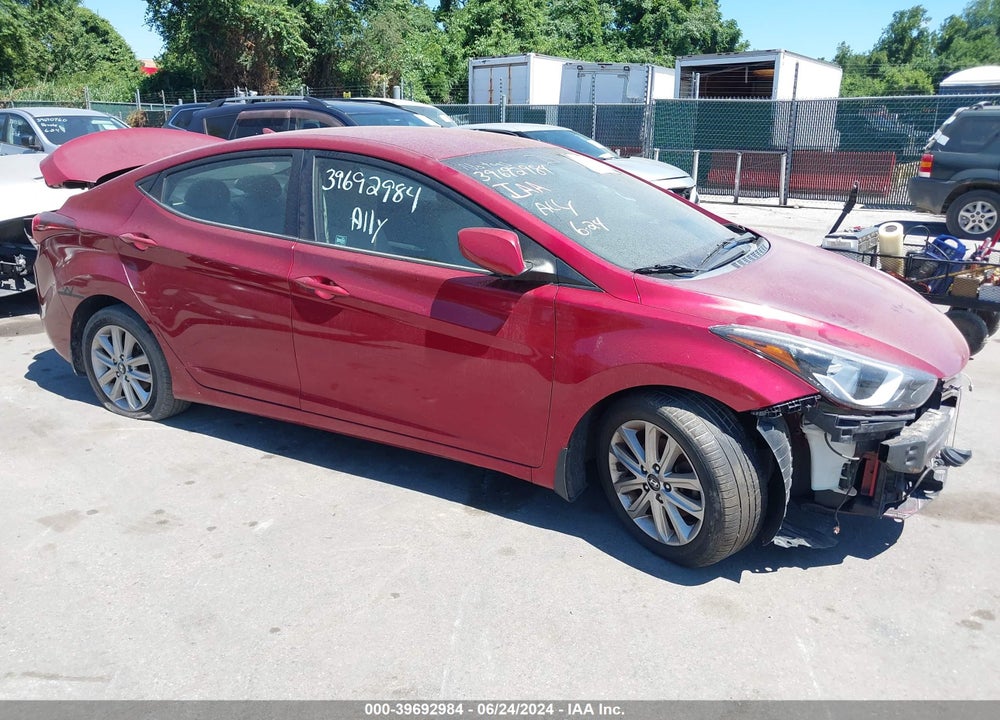 2015 HYUNDAI ELANTRA SE VIN: 5NPDH4AEXFH597858