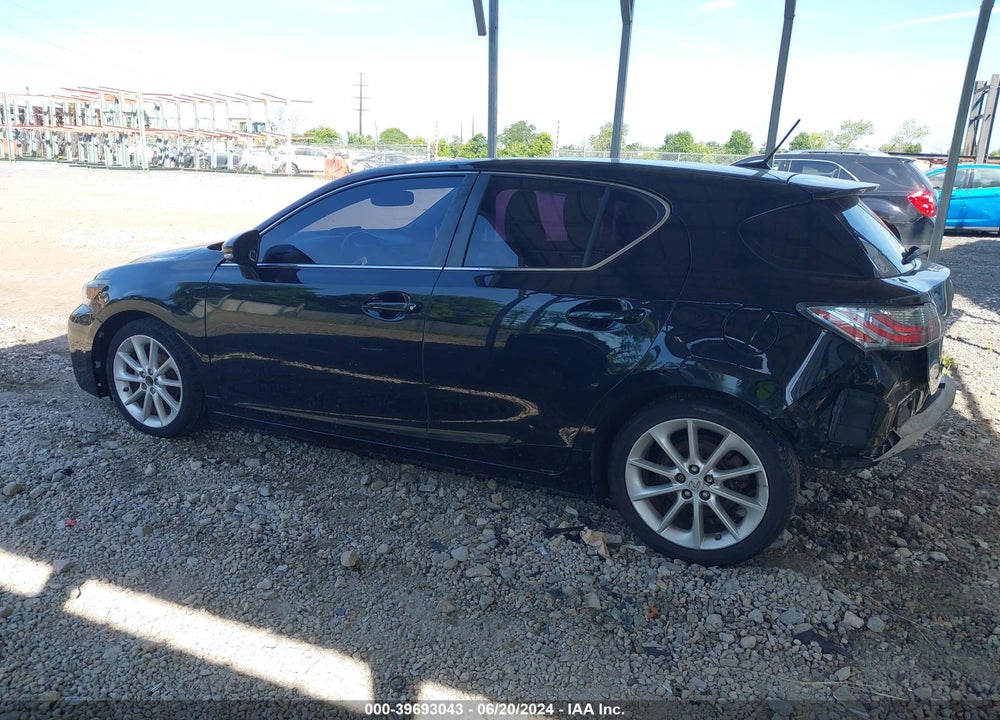 2013 LEXUS CT 200H VIN: JTHKD5BH2D2167448