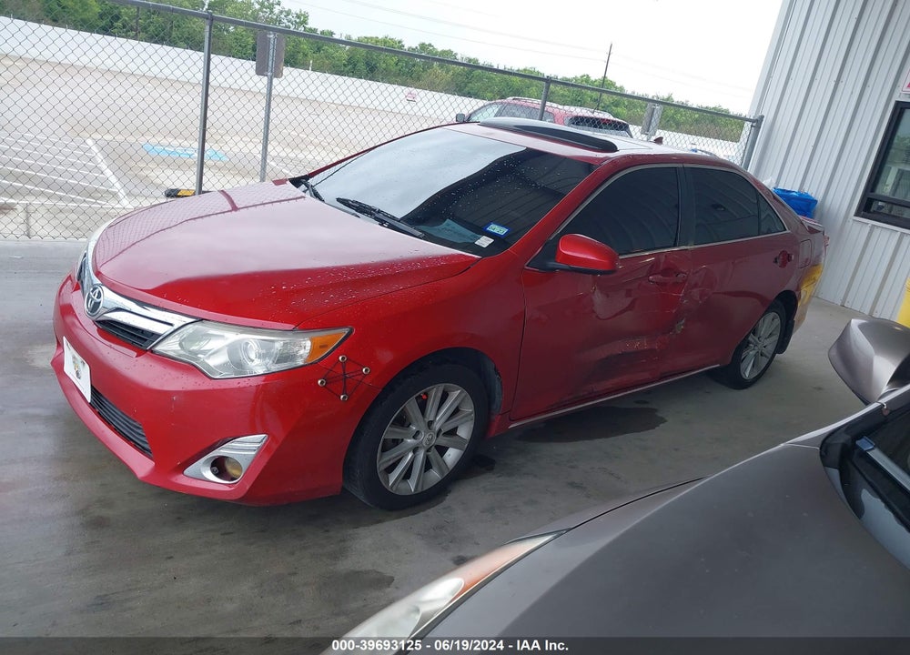 2012 TOYOTA CAMRY XLE V6 VIN: 4T1BK1FK3CU522146