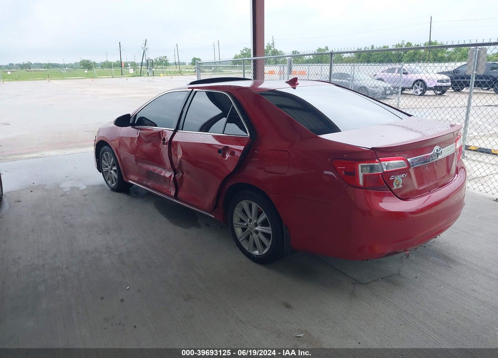 2012 TOYOTA CAMRY XLE V6 VIN: 4T1BK1FK3CU522146