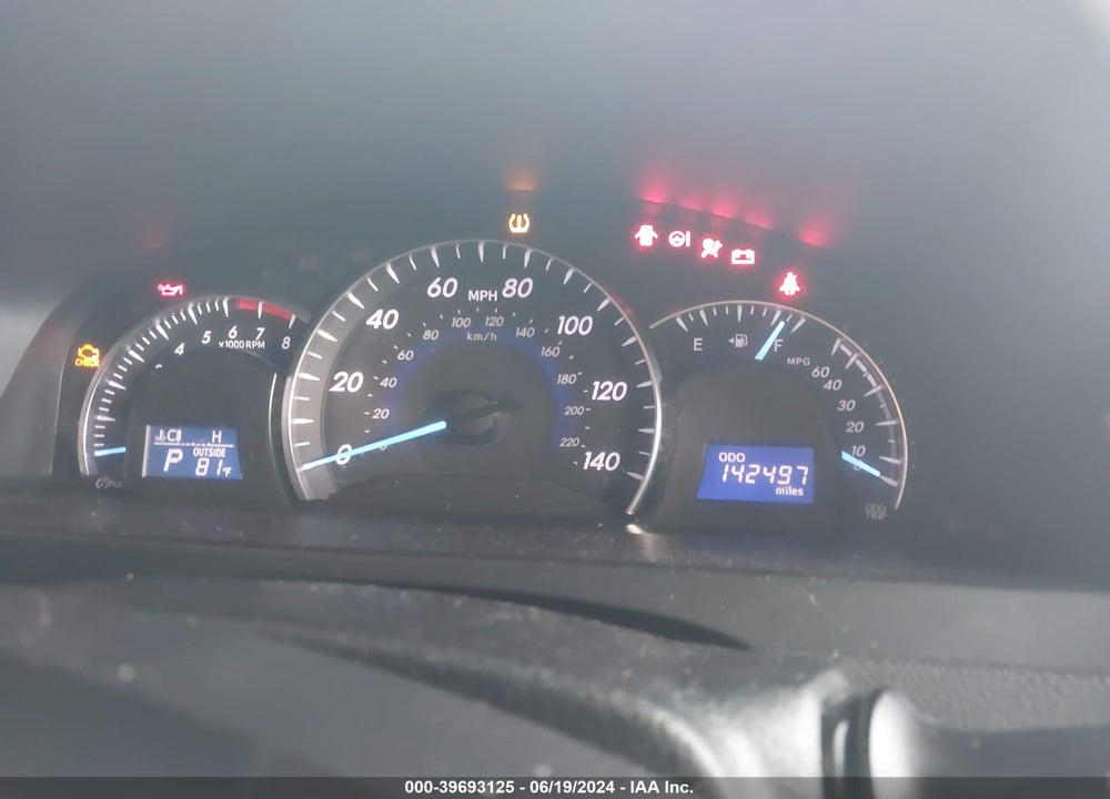 2012 TOYOTA CAMRY XLE V6 VIN: 4T1BK1FK3CU522146
