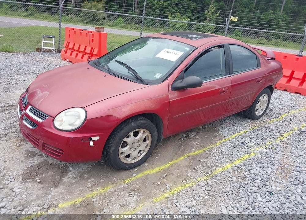 2003 DODGE NEON SXT VIN: 1B3ES56C43D250550